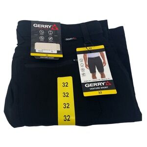 Gerry Mens Venture Short Black Stretch Outdoor Hiking Cargo Shorts Size 32 NWT